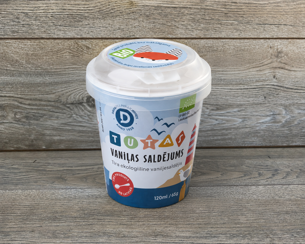 Saldējums vaniļas TUTAS BIO  [ 120 ML ]