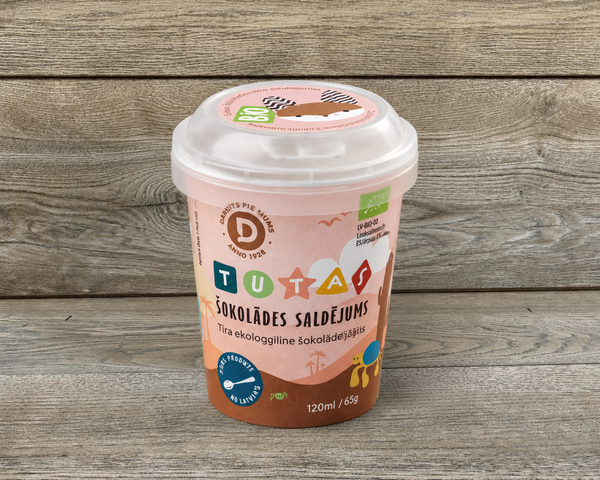 Saldējums šokolādes TUTAS BIO  [ 120 ML ]