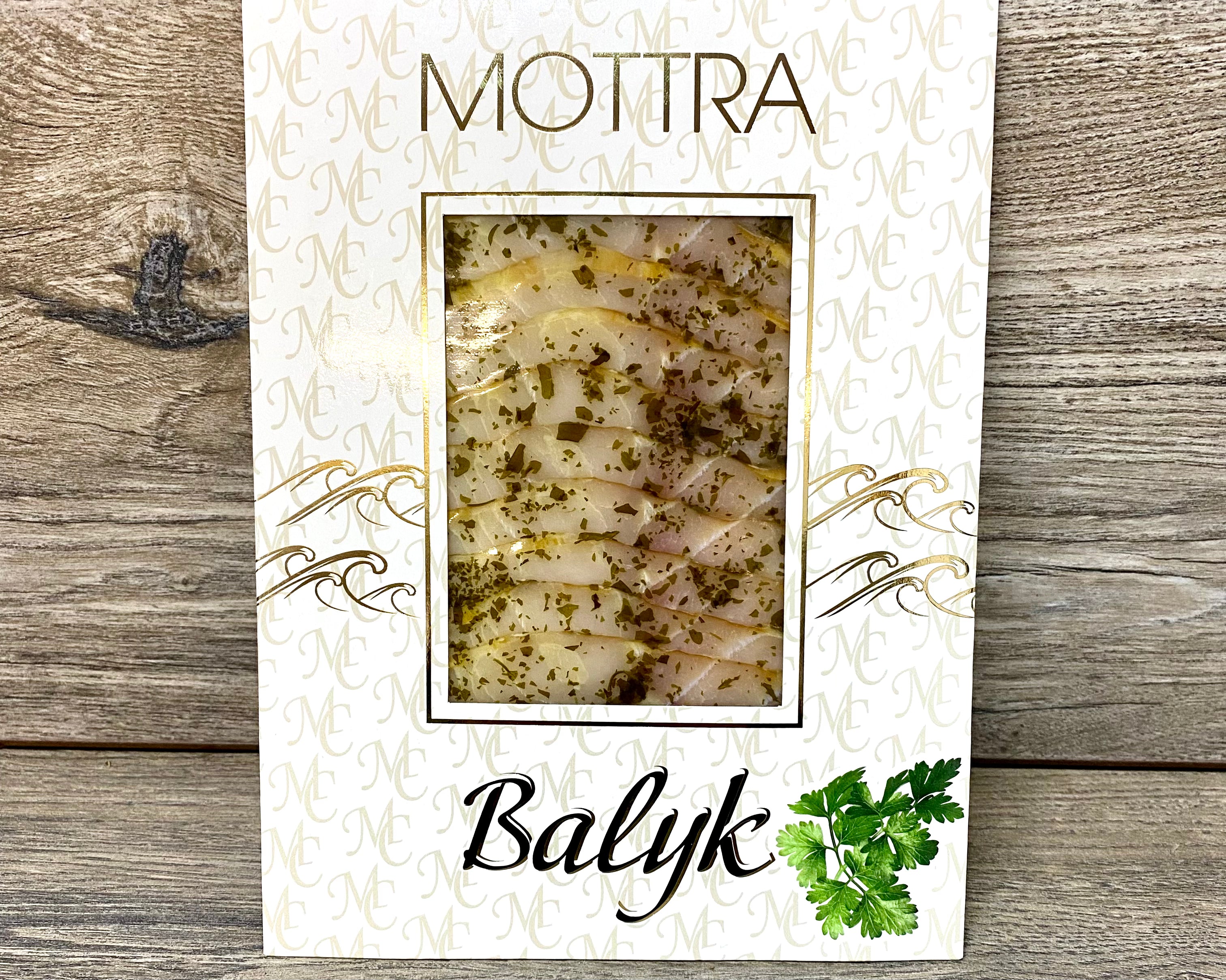 Sibīrijas stores fileja auksti kūpināta ar pētersīļiem BALYK MOTTRA [ 100 G ]