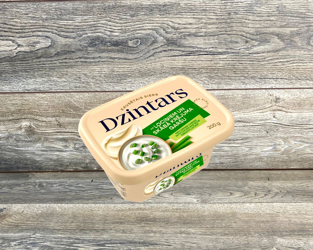 Kausētais siers ar lociņiem un skābā krējuma garšu [ 200 G ]