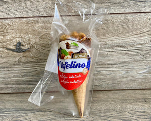 VAFELINO Plombīra saldējums ar Beļģu šokolādi un lazdu riekstiem  [ 200 ML ]