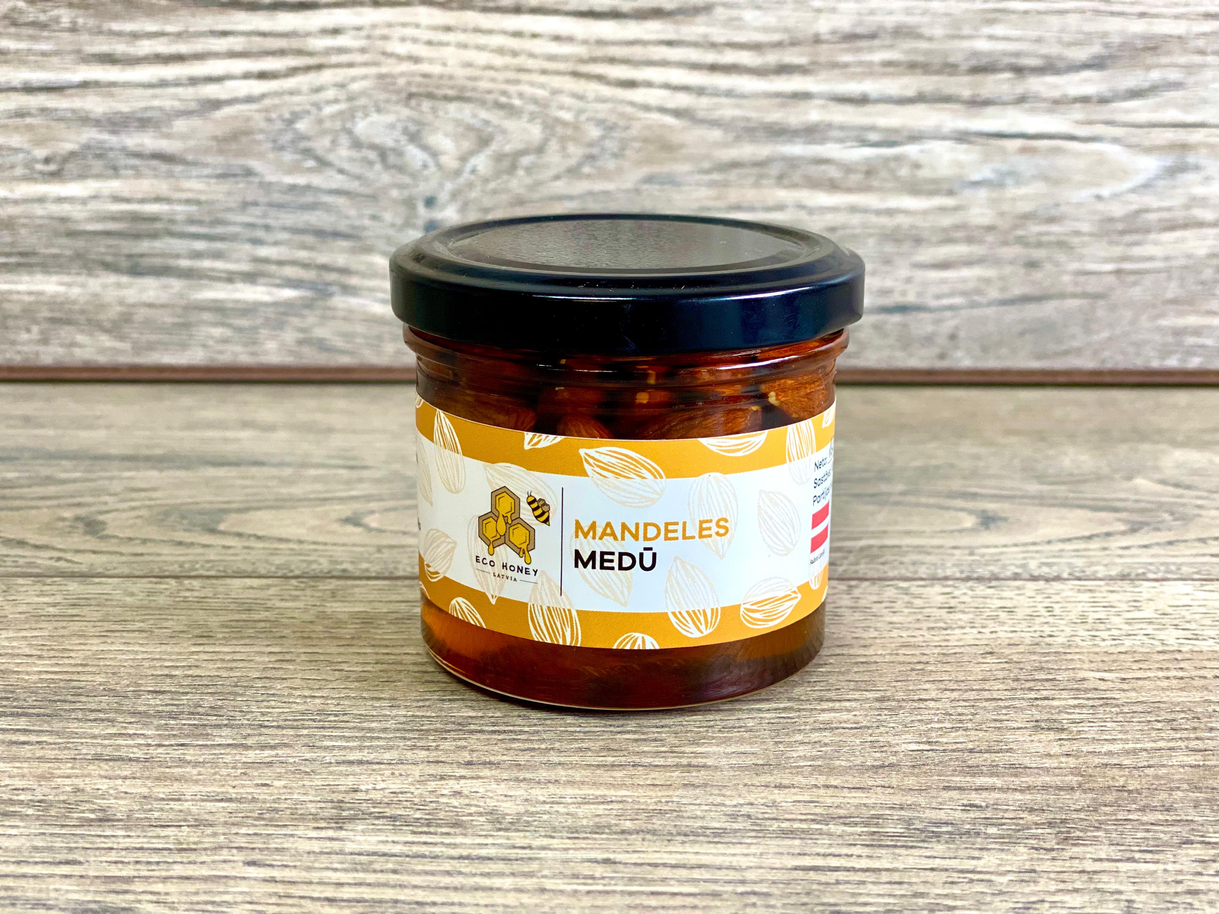Latvijas medus ar mandelēm [ 150G ]