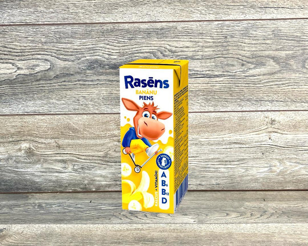 Piens Rasēns ar banānu piedevu un vitamīniem 1.5% [ 200ML ]