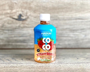 MAIKAI COCO zemeņu garšas dzēriens ar nata de coco gabaliņiem [ 280ML ]