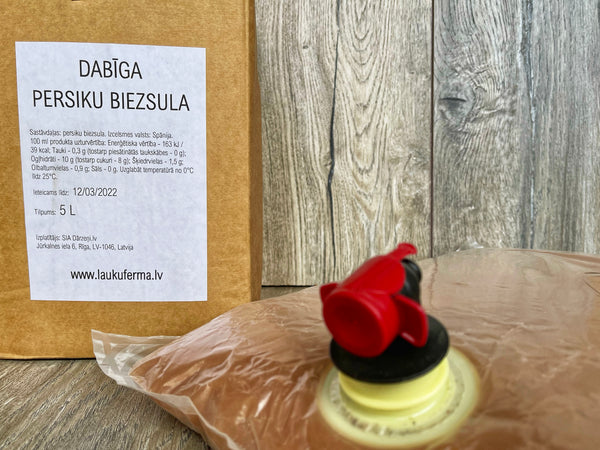 Dabīga Persiku Biezsula [ 5 L ]