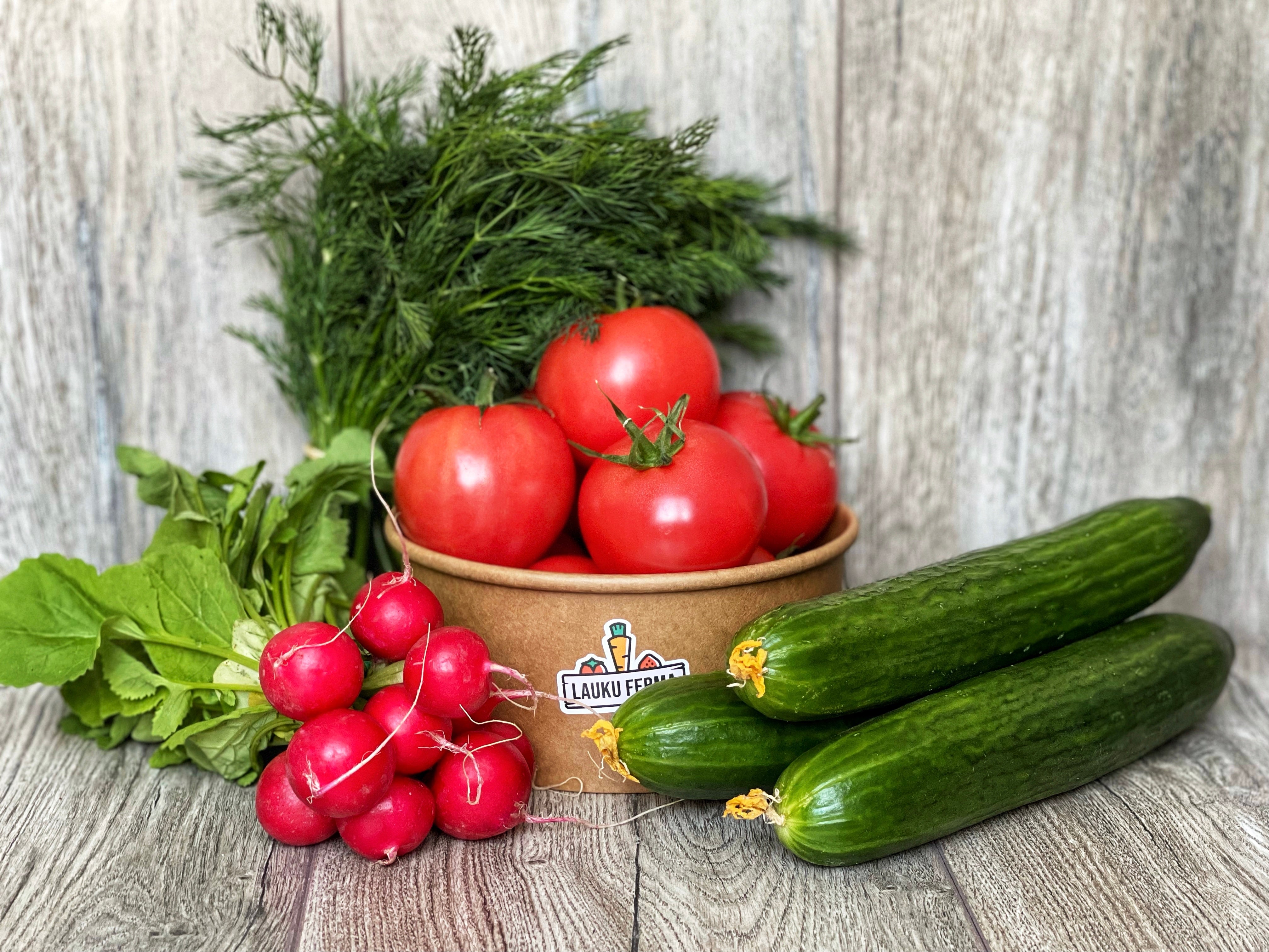 Dārzeņu MIX ar Gludiem Gurķiem